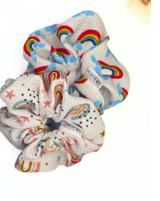 Rainbow Scrunchie