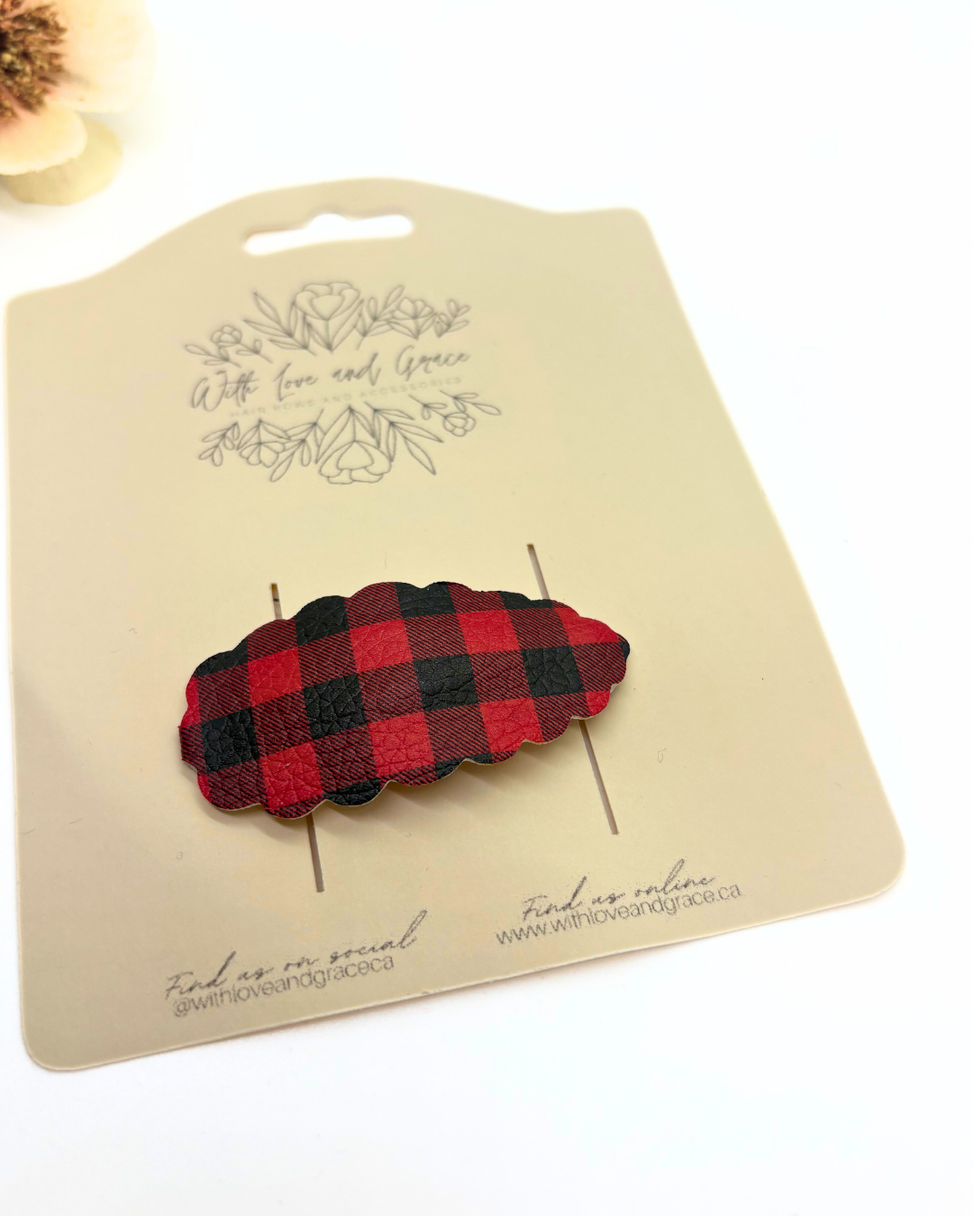 Mad for Plaid Snap Clips