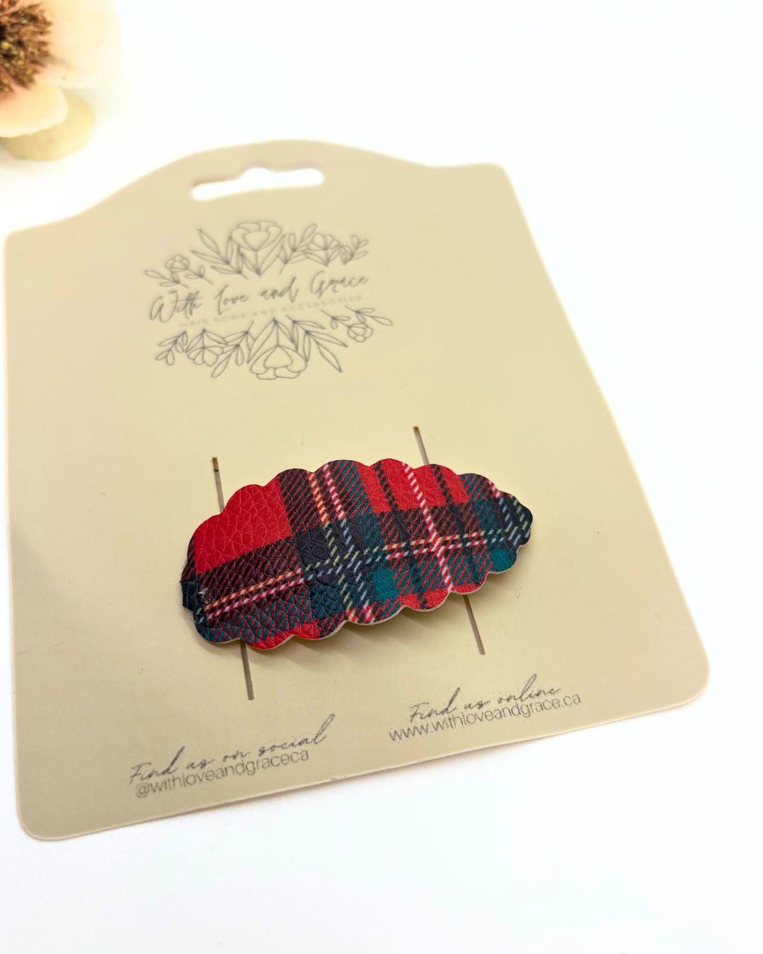 Mad for Plaid Snap Clips