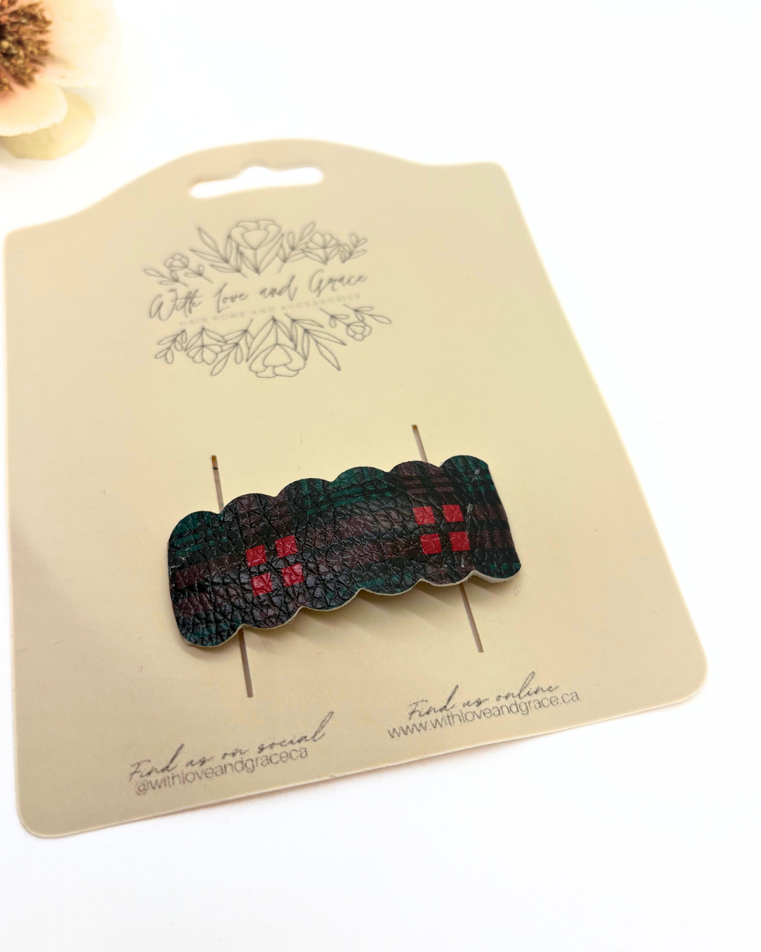 Mad for Plaid Snap Clips