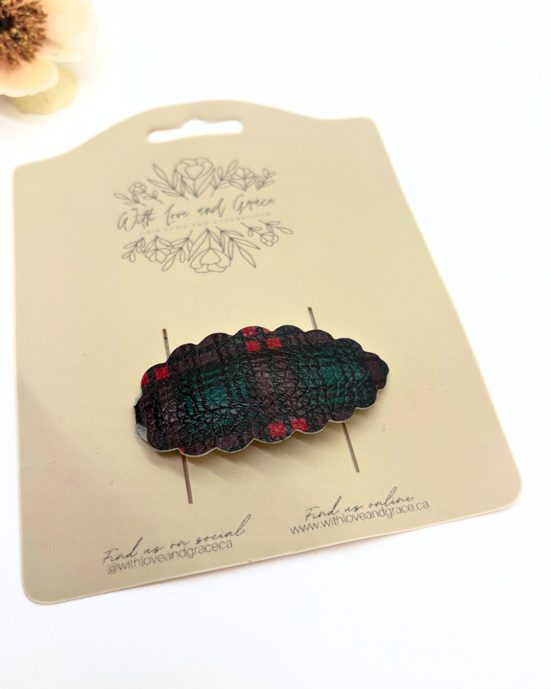 Mad for Plaid Snap Clips