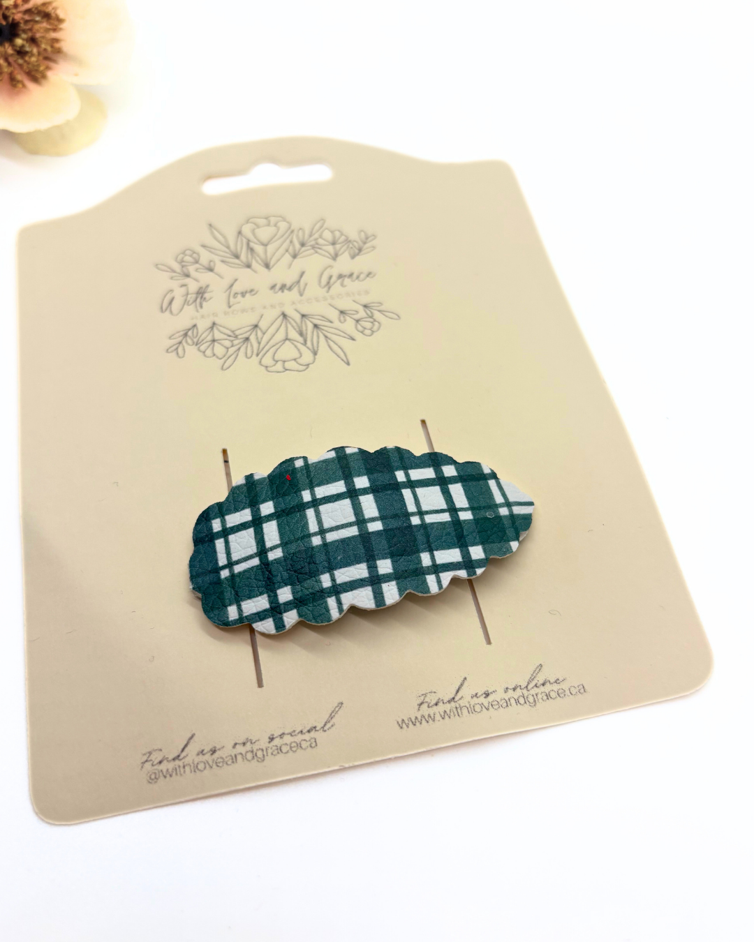 Mad for Plaid Snap Clips