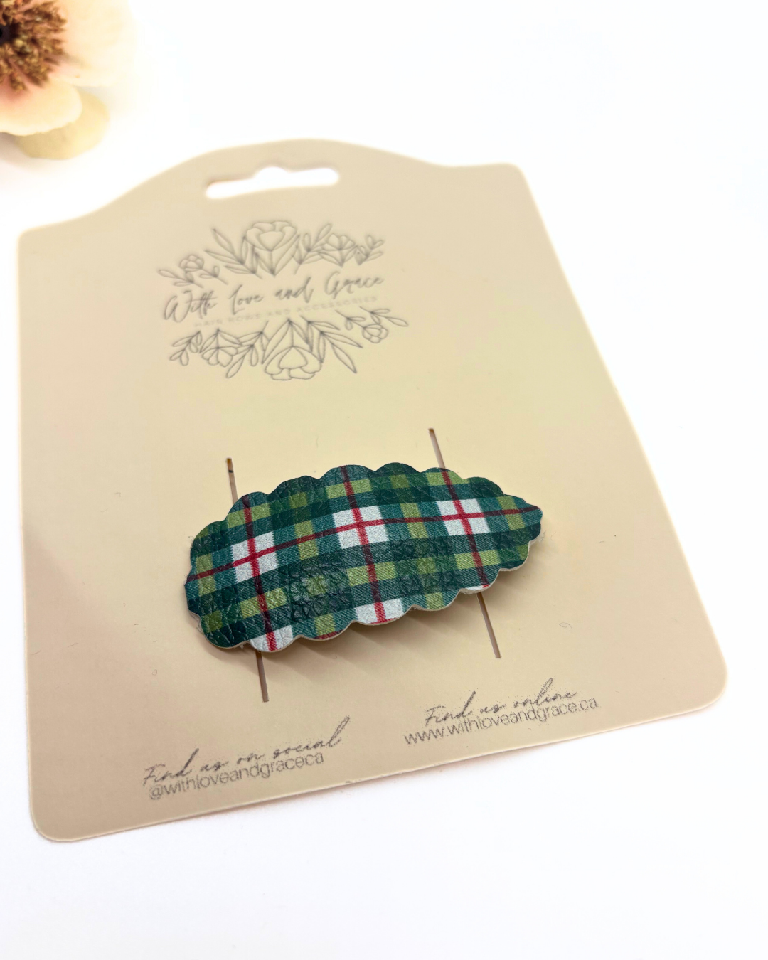 Mad for Plaid Snap Clips