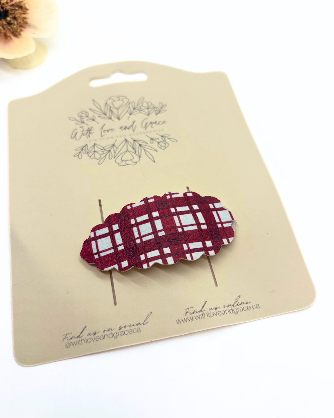 Mad for Plaid Snap Clips