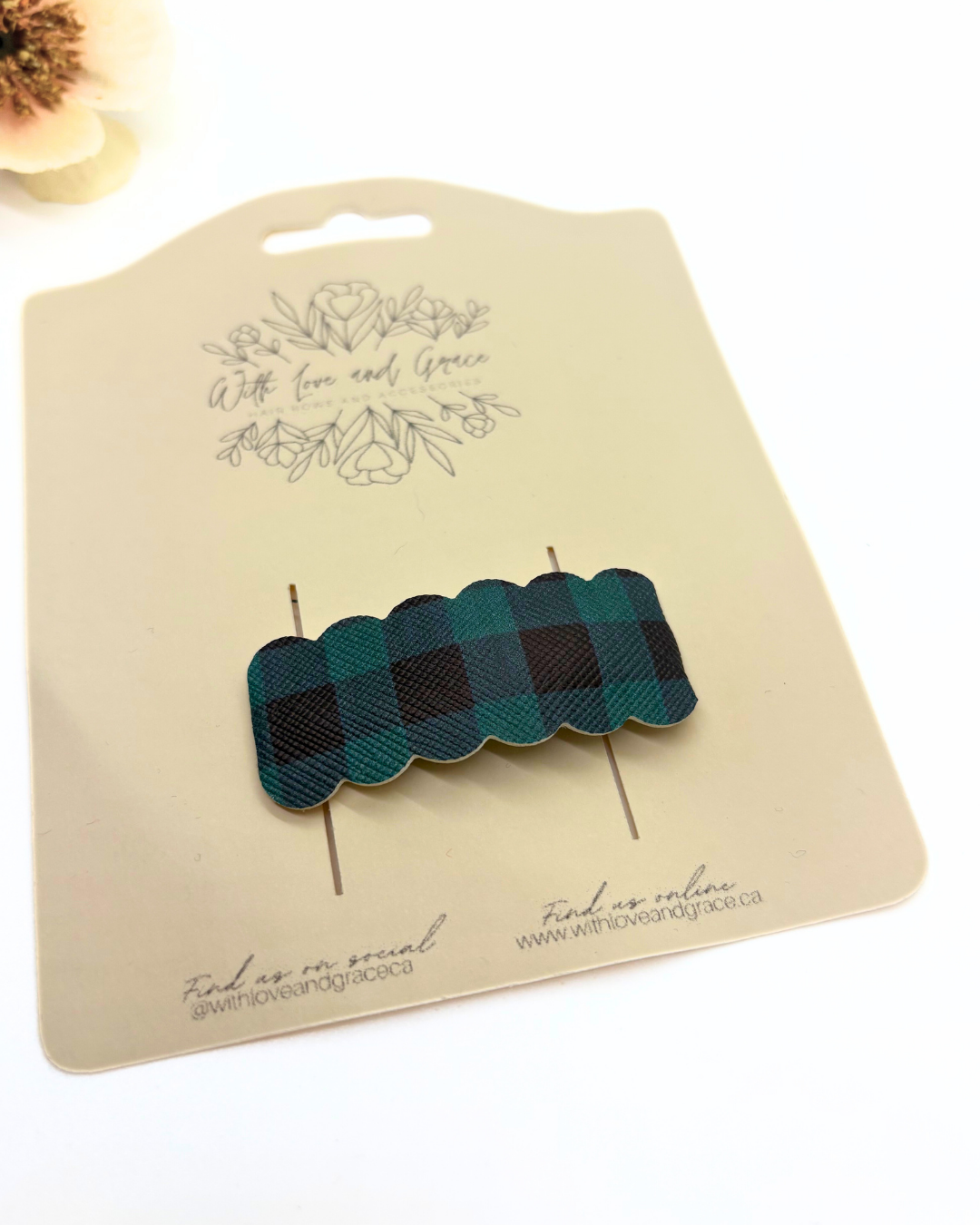 Mad for Plaid Snap Clips