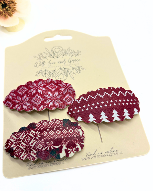 Ugly Christmas Sweater Snap Clips