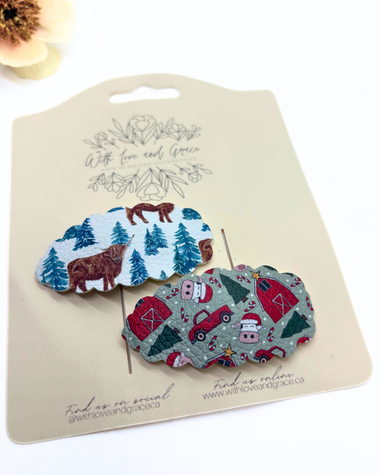 Christmas on the Farm Snap Clips