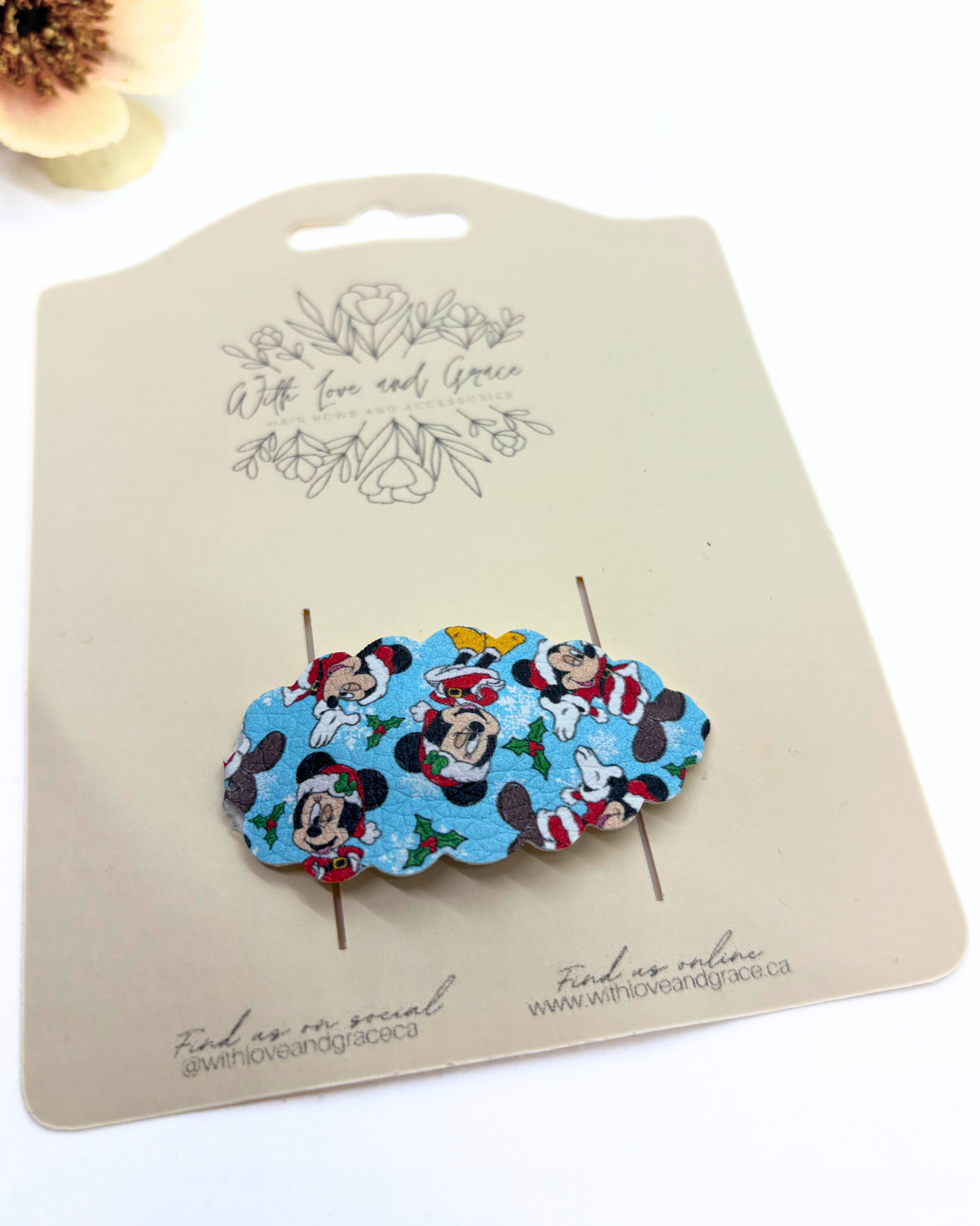 Mouse and Friends Christmas Snap Clips