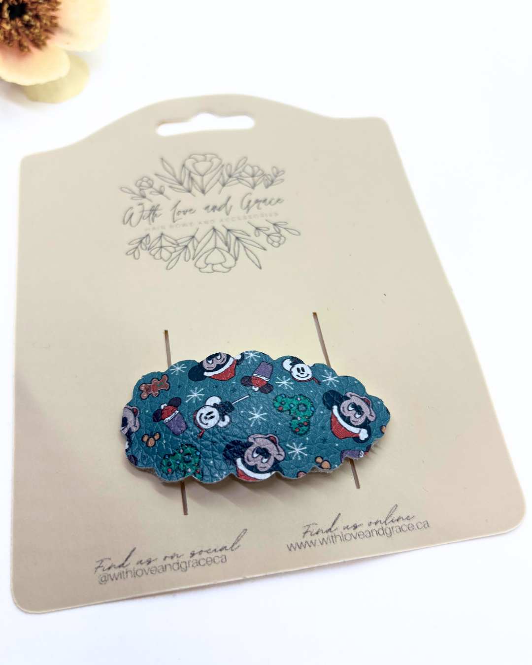 Mouse and Friends Christmas Snap Clips