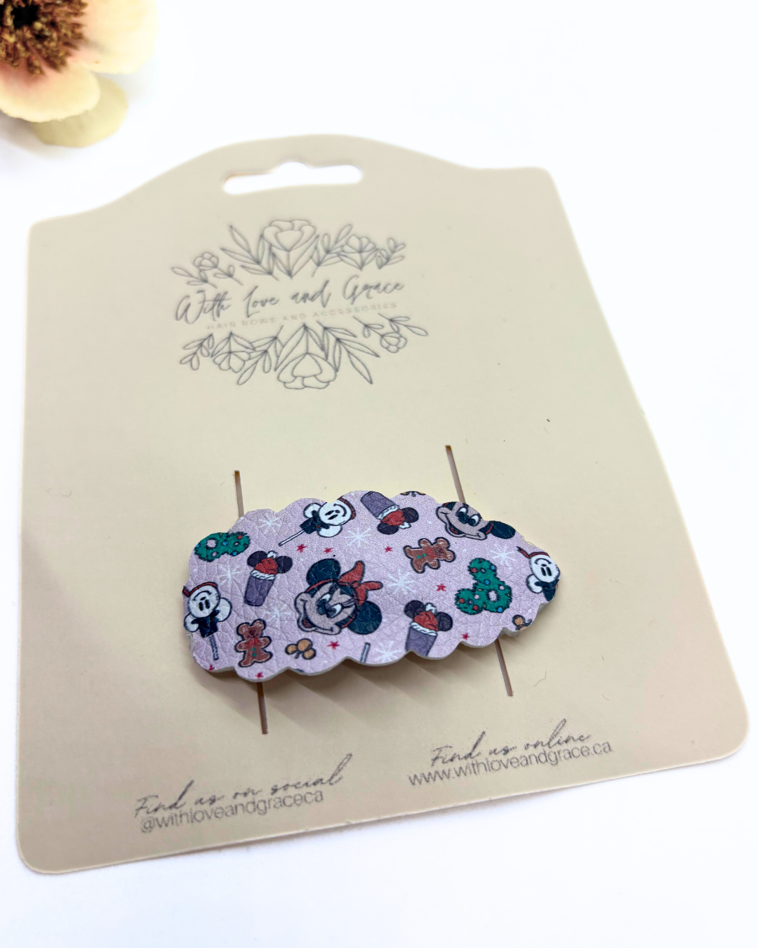 Mouse and Friends Christmas Snap Clips