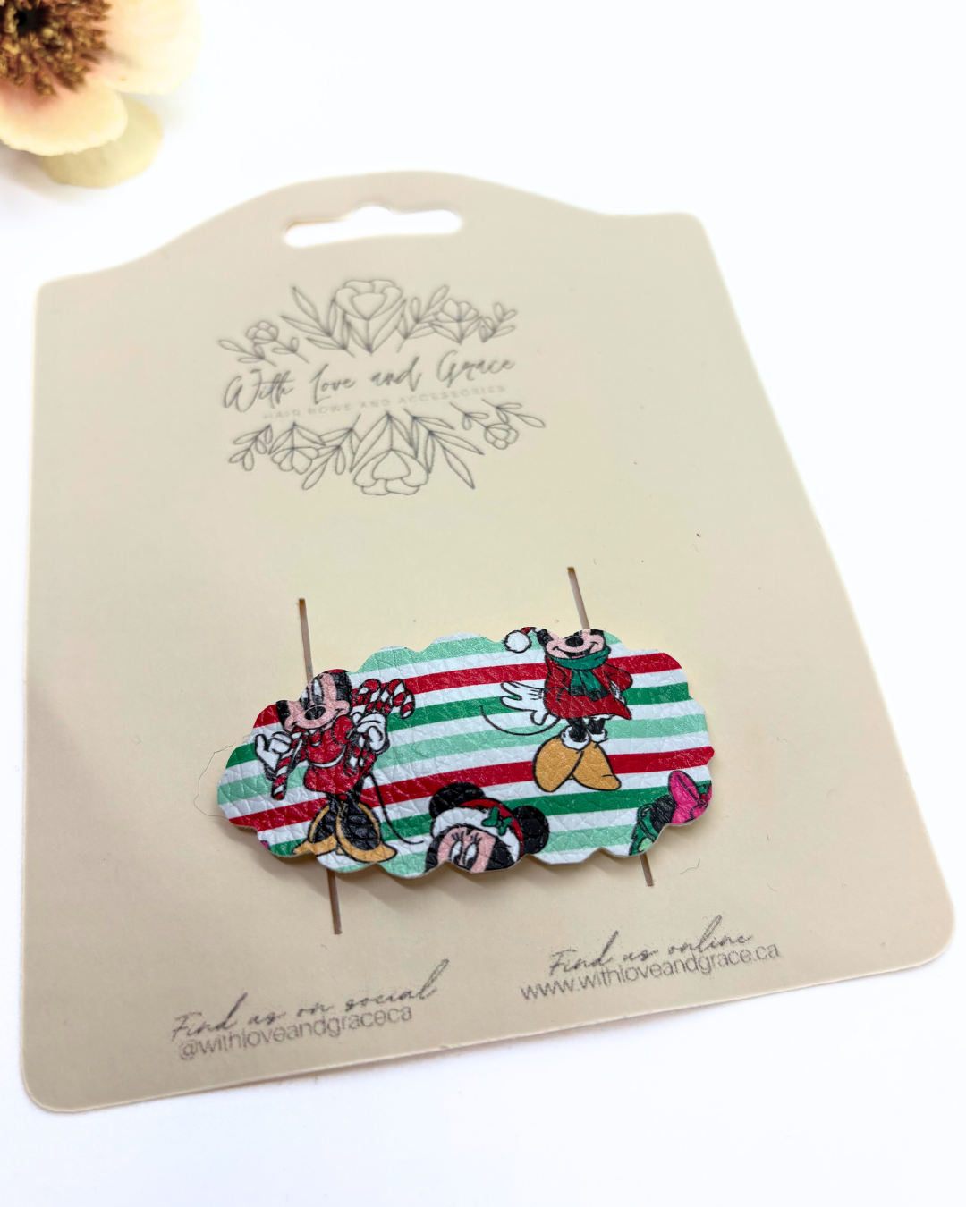 Mouse and Friends Christmas Snap Clips