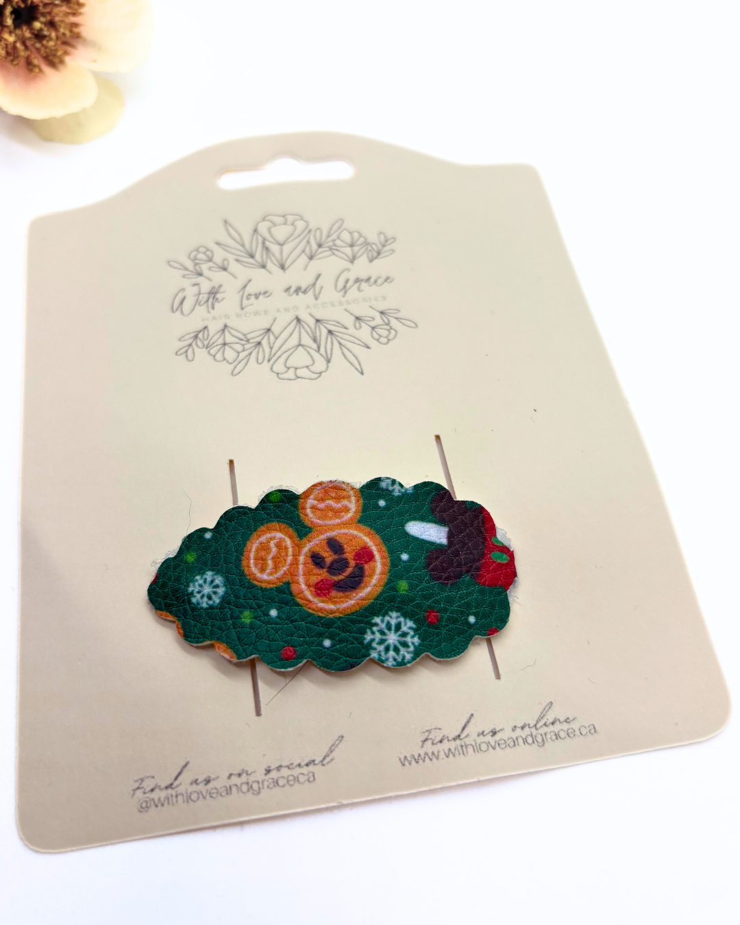 Mouse and Friends Christmas Snap Clips