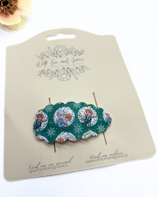 Ice Princess Christmas Snap Clip