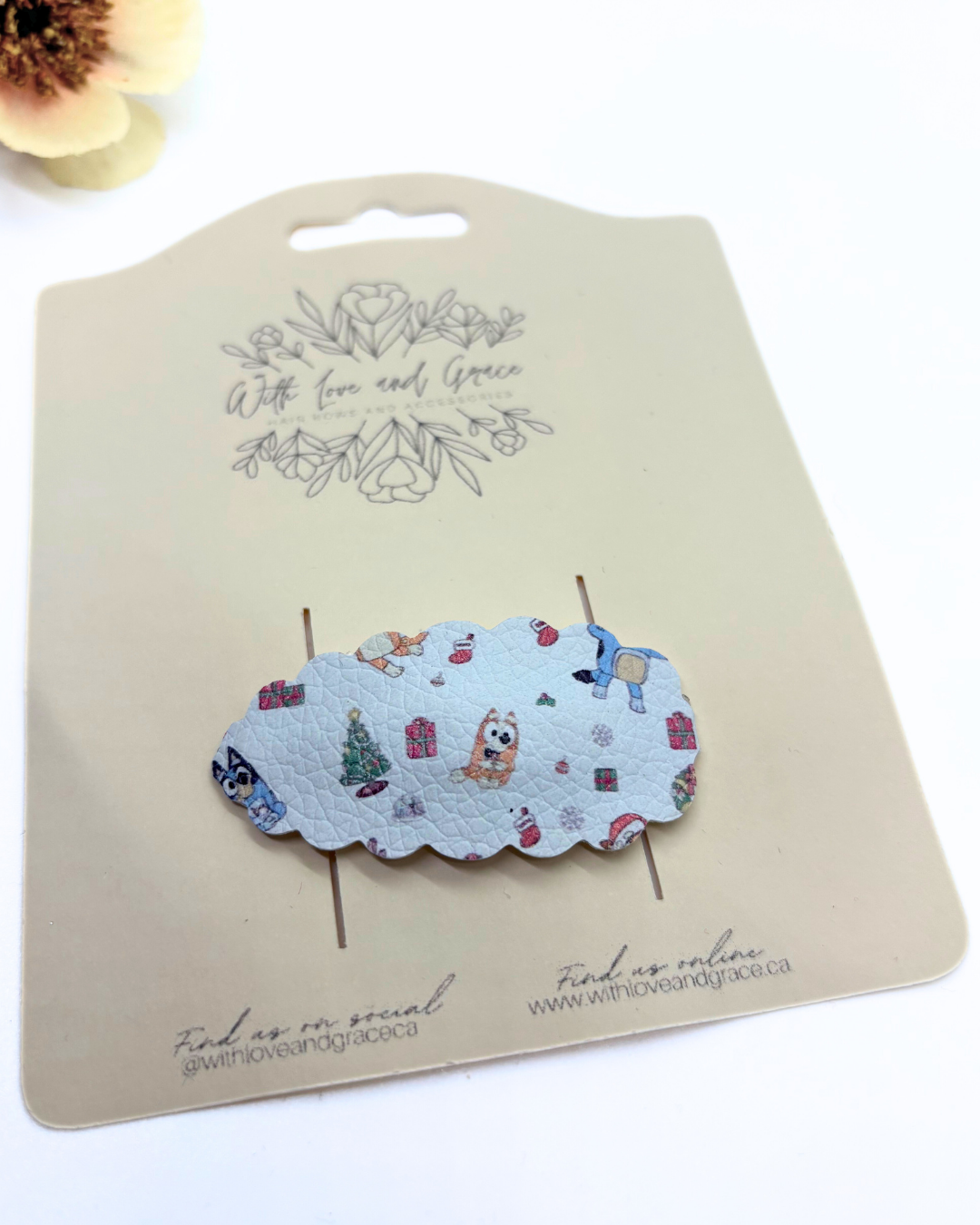 Blue Heeler Christmas Snap Clips