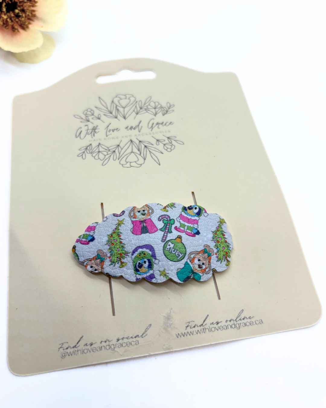 Blue Heeler Christmas Snap Clips