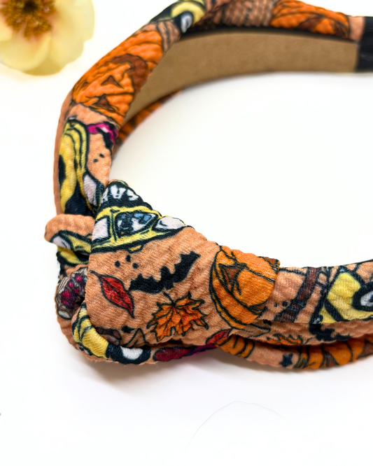 Town of Halloween Knotted Headband