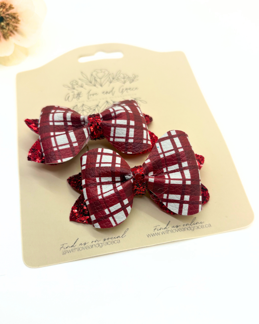 Mad for Plaid Pinch Piggy Bows