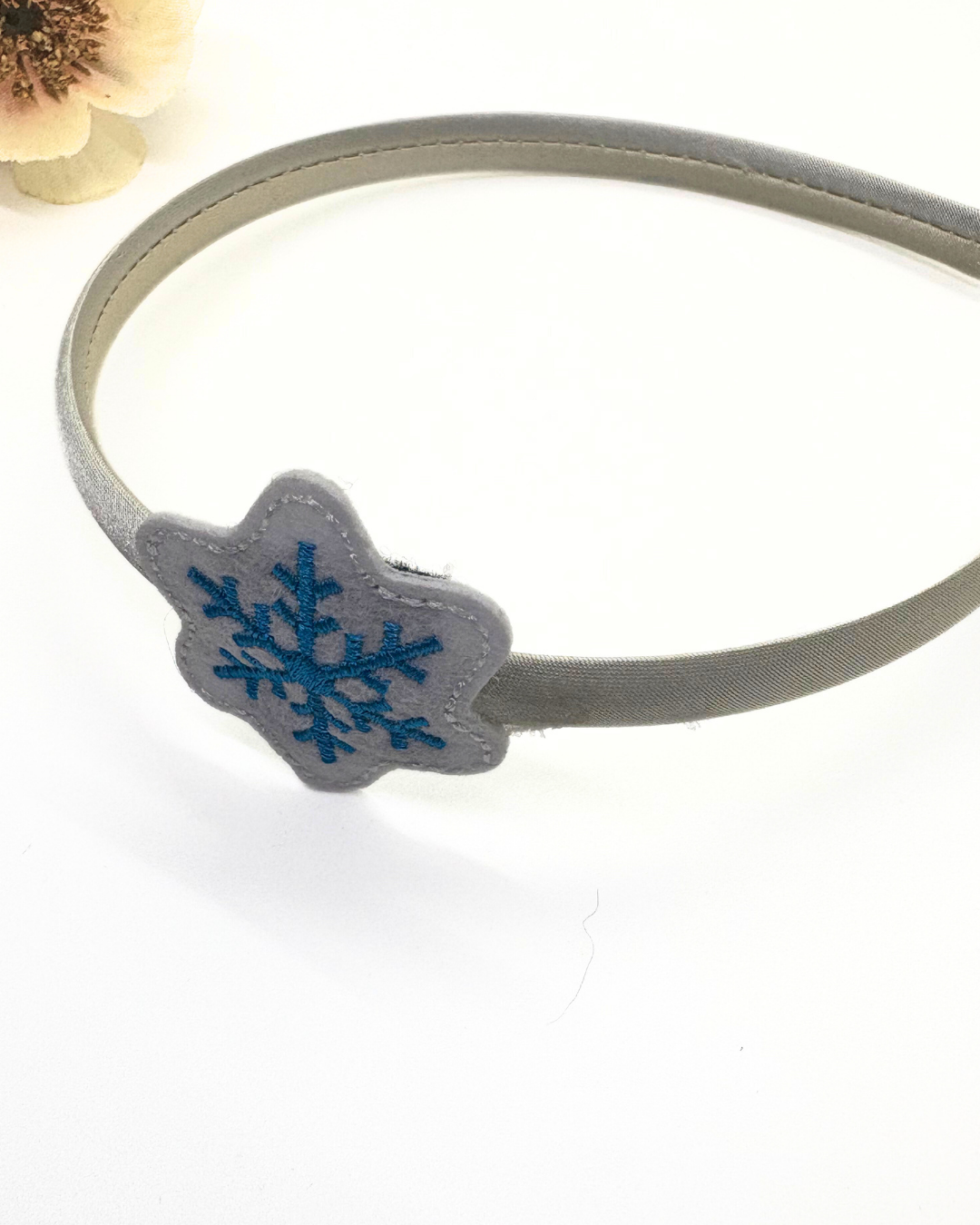 Embroidered Christmas Patch Headband