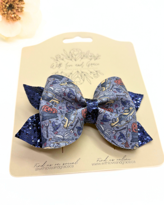 Town of Halloween Pinch Bow