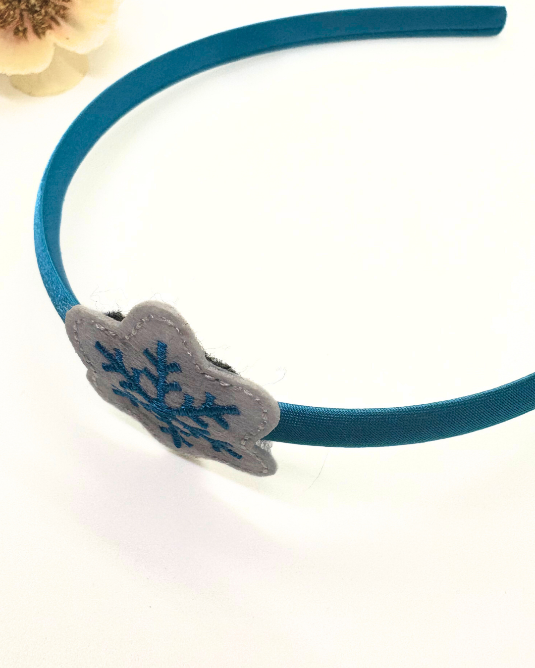 Embroidered Christmas Patch Headband