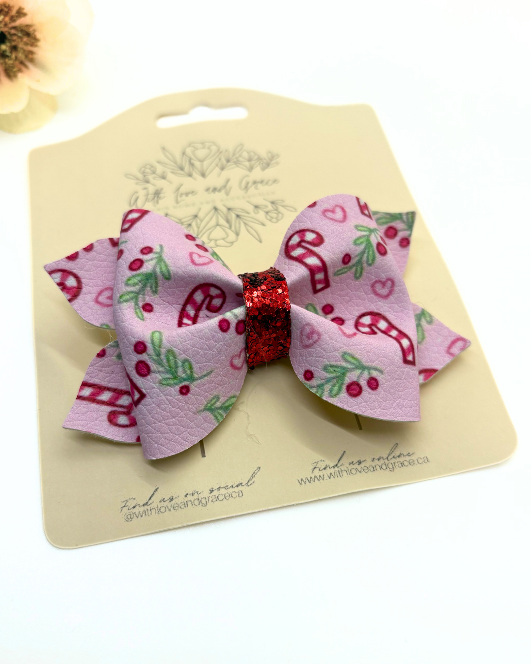 Christmas Treats Pinch Bow