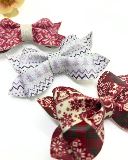 Ugly Christmas Sweater Pinch Bow