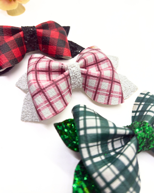 Mad for Plaid Pinch Bows
