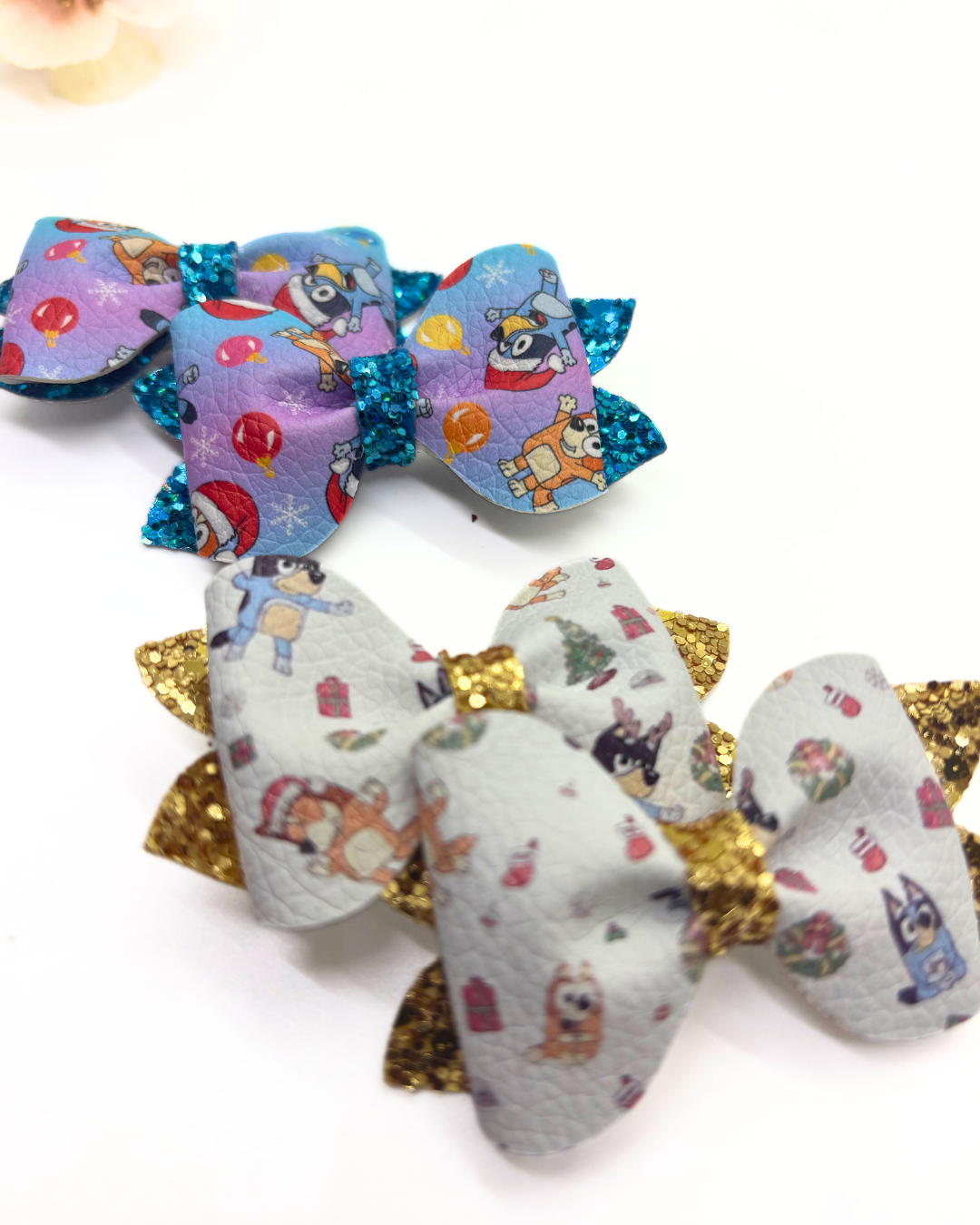 Blue Heeler Pinch Piggy Bow