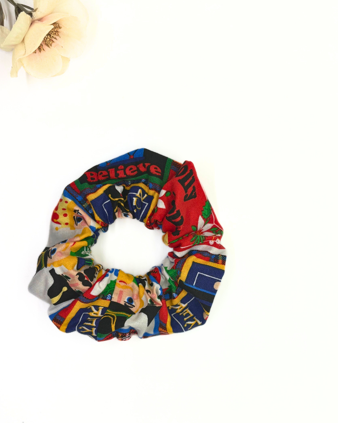 Cotton Christmas Scrunches - **On Sale**