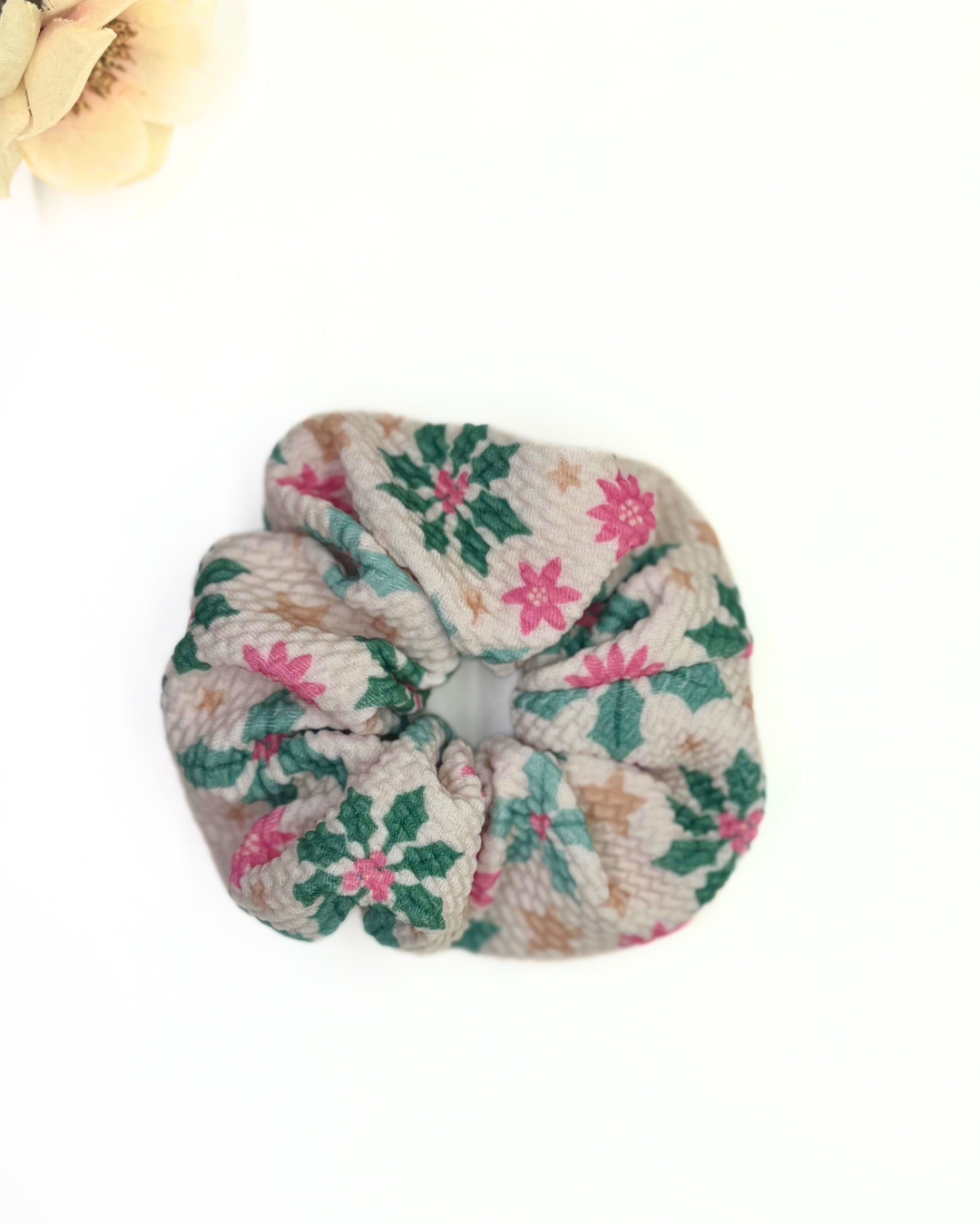 Christmas Floral Scrunhies