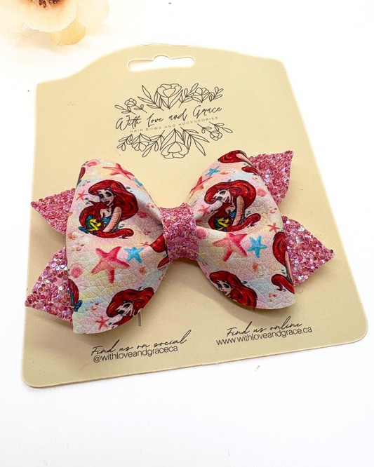 Mermaid Princess Pinch Bow