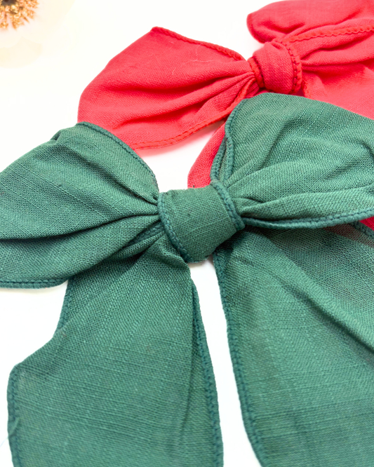Solid Fabric Bows