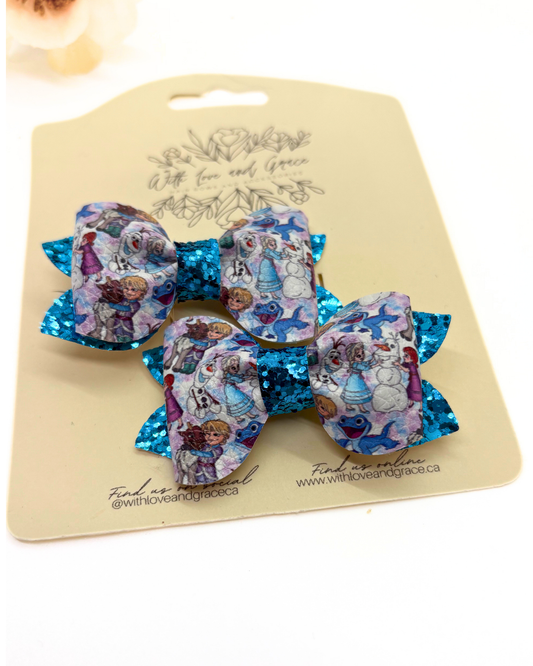 Ice Princess Piggy Pinch Bow