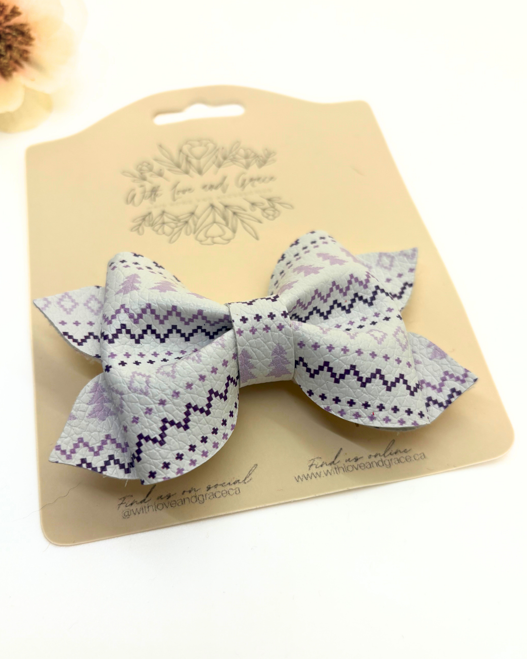 Ugly Christmas Sweater Pinch Bow